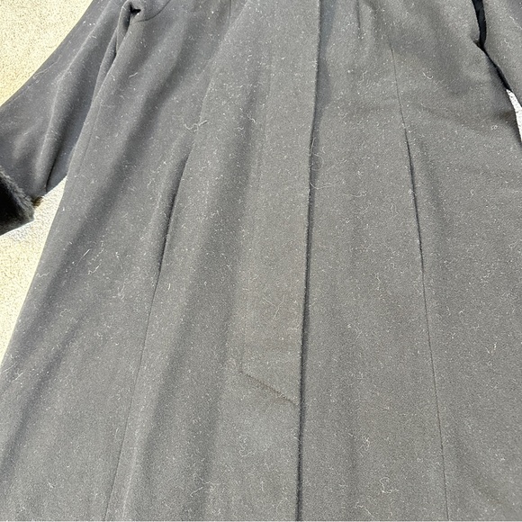 SOLD | Braetan Women’s Vintage Wool Long Coat Hooded Faux Fur Penny Lane Mob - Picture 15 of 15